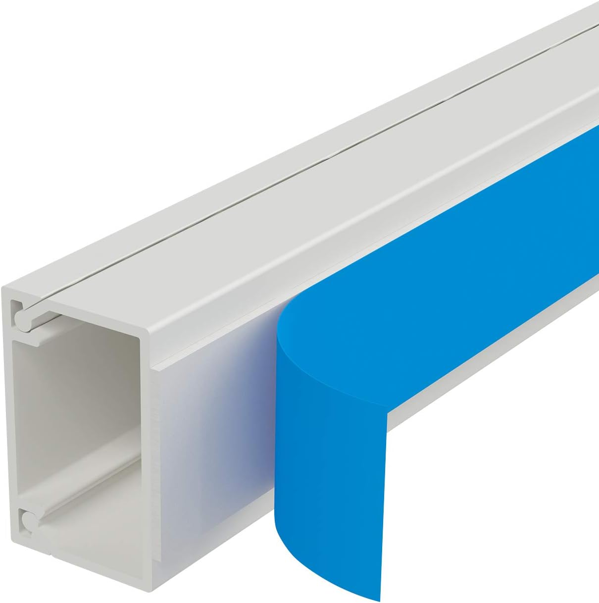D-Line Square Box Cable Trunking, Self-Adhesive Cable Hider, Cable Management to Hide Single Cables, 10 x 25mm (W) x 16mm (H) - Image 3