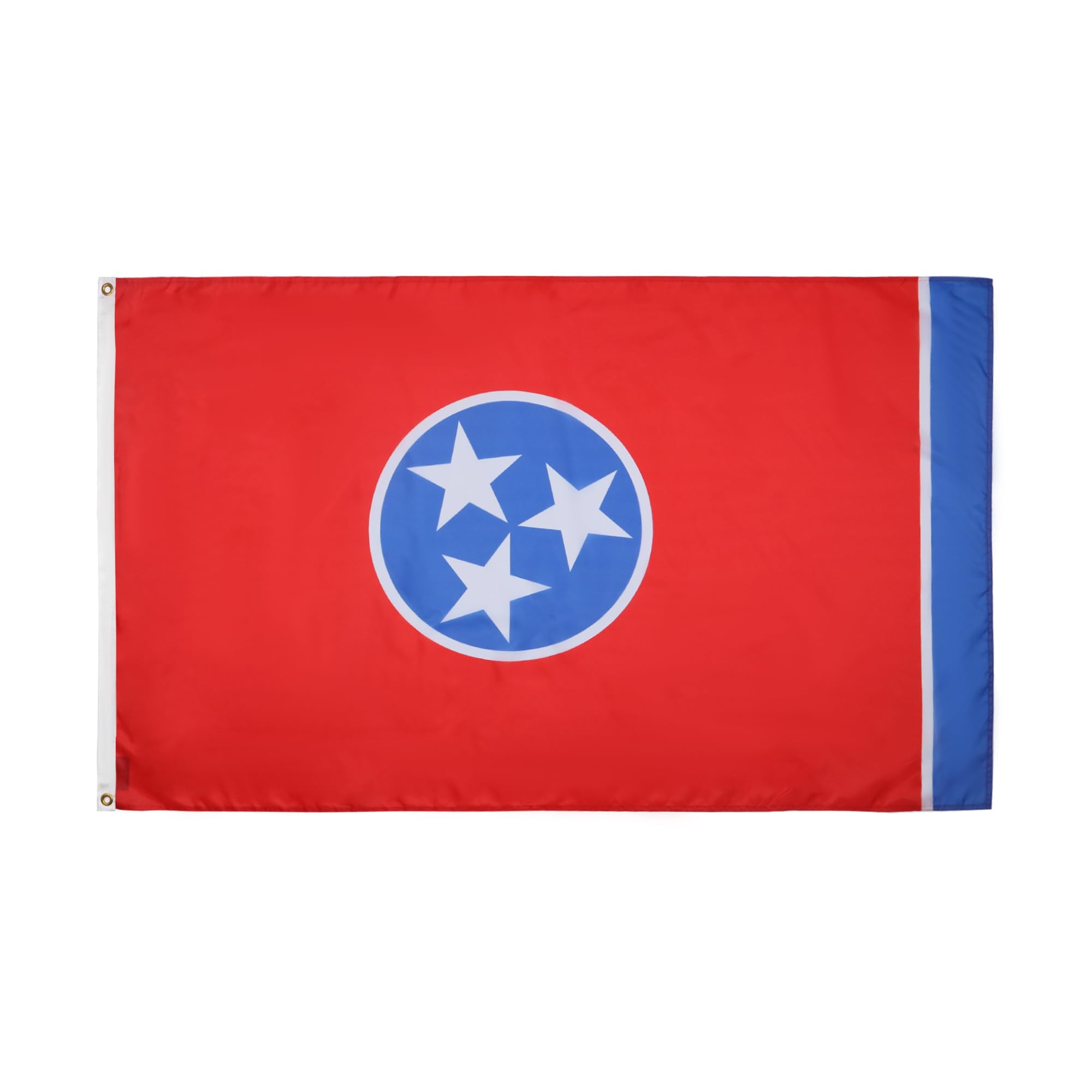 AZ FLAG - Tennessee Flag - 3x5 Ft - Light Polyester Us State Of Tennessee Banner with Two Brass Eyelets - Fade Resistant - Vivid Colors - 3' x 5' Feet - 150x90 Cm