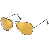 Eagle Eyes Titanium Alloy Memory Flex Flexible Polarized Aviator Sunglasses - UV and Blue Light Protection