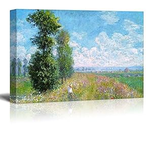 Meadow with Poplars by Claude Monet Impressionist Art