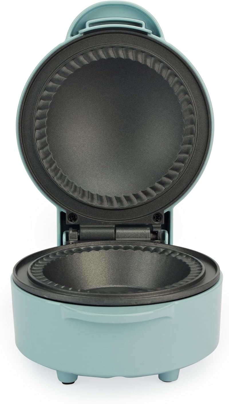Giles & Posner Mini Pie Maker Deep Fill 550W Non-Stick Plates Blue