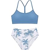 Weixinbuy Girls Swimsuits Bikini Set Kids Bathing Suit Bikini Top Bottom 2Pcs Teen Girls' Swimwear Set