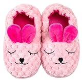 DADAWEN Toddler Boys Girls Soft Plush Slippers