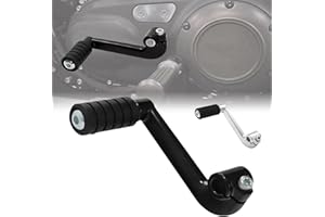 TDZ MOTO TDZ 1Pc Black Shift Lever + Shifter peg for Harley '04-'22 Sportster XL 1200 883 w/Mid-Controls