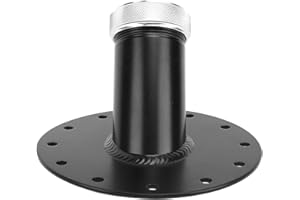 Sorandy 45 Degree Fuel Cell Filler Neck, Fast Fill Fuel Tank Filler Neck, 12 Steel Base with Aluminum Cap, Ideal for Quick Fu