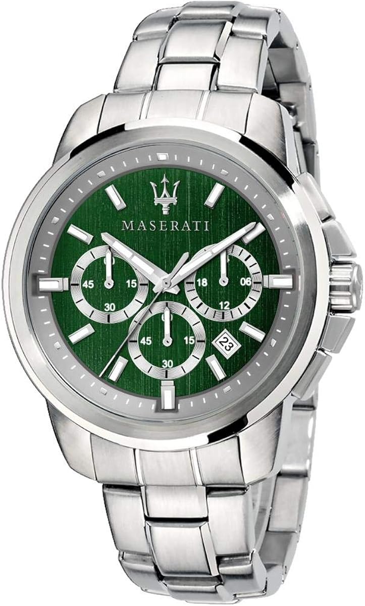 maserati watch silver