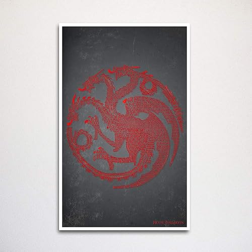 Amazon Com Game Of Thrones Targaryen Word Art Print 11x17