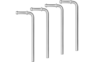 PALOZO Exhaust Hanger Rod, Upgrade Universal Exhaust Hanger Rods Stainless Steel 90° bend Exhaust Hanger 7.5 inch Long, Pack of 4