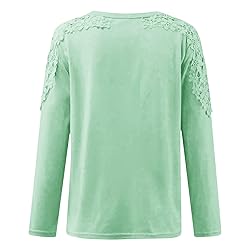 iPOGP Women's Round Neck Solid Color Hollow