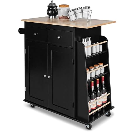 Giantex Carrito de cocina multifunción, con ruedas y ruedas para ...