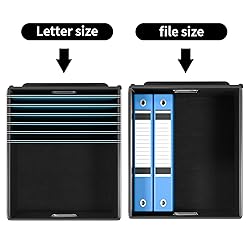 Huolewa Upgraded Portable File Organizer Box, Large