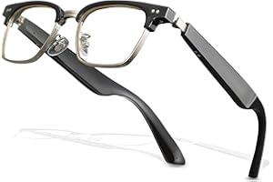 DELHI TORNADO Smart Glasses Bluetooth Audio Music Glasses for Men Women with 2 Mic,Blue Light Filter &Polarized Lenses,Hands Free Calling,Touch &Voice Assistant,13 Min Quick Charge (KX22)