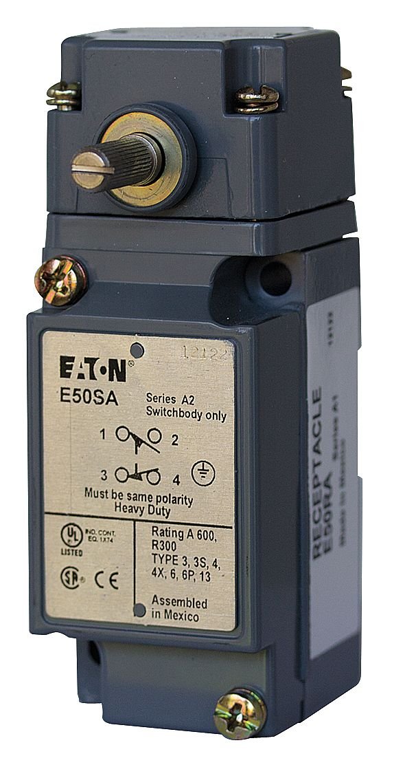 Eaton E50nn1 Special Purpose Heavy Duty Limit Switch Side Rotary Actuator Type Neutral Position 1 8in Lbs Max Operating Force 2 5in Oz Min Return Force Electronic Component Limit Switches Amazon Com Industrial Scientific