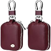 PU Leather Portable Carrying Earphone Case Compatible with Airpods 4 with Mesh Pocket Keychain, Protection Earphone Storage Pouch Bag Case for Airpods 1&2/ Pro/Pro 2/3/4