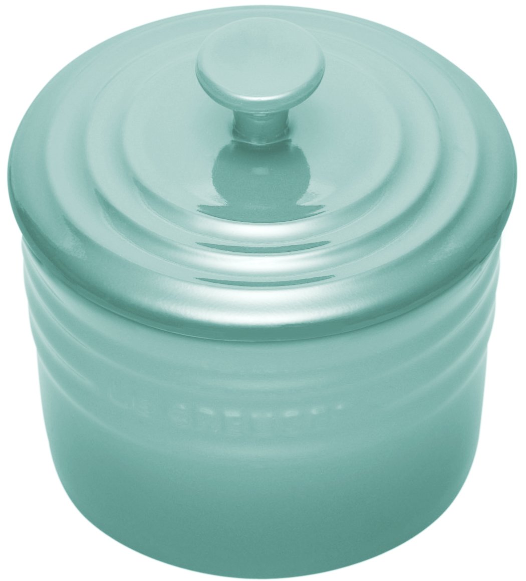 Le Creuset Stoneware Small Spice Jar 0.2L Satin Blue Amazon.co.uk