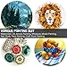 20 Pcs Paint Brush Set with 2 Pcs Paint Tray Palette, FineGood Round Pointed Tip Nylon Hair Paintbrush for Kids Students Beginners - Brown