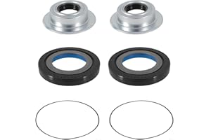 LOCATVE Front Axle Vaccum Knuckle Seal & Hub O-Ring & Dust Seals Kit Compatible With Ford F250 F350 F450 F550 2005-2019,Front Axle Shaft Seals kit for Ford Super Duty