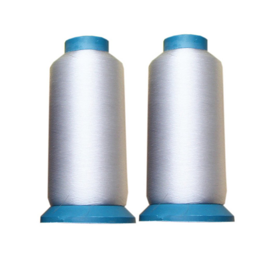 2 Packs 0.1MM 5000 Yards Clear Sewing Threads for Quilting, Wedding Dress, Sequin