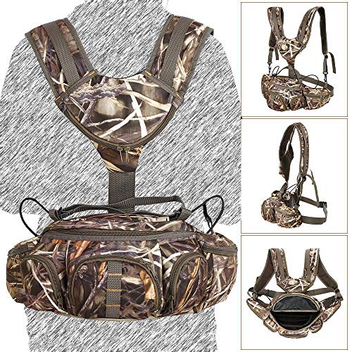 Unistrengh Hunting Camo Fanny Pack with Harness Waist Pack Pouch with