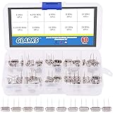 Glarks 60Pcs 10-Values Quartz Crystal Oscillator Resonators Assortment Kit 4MHz, 4.096MHz, 6MHz, 8MHz, 10MHz, 11.0592MHz, 12M