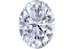 Queenship 0.5CT-10CT Moissanite Loose Stones- Oval D Colorless VVS1 Clarity and Excellent Cut with Certificate