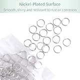 Uniclife 100 Pack 10mm Mini Split Jump Rings Double Loop for Jewelry DIY view 7