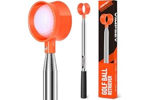 VIMPSEY 9Ft/12Ft/17Ft/20Ft Golf Ball Retriever for Water Telescopic, Light Weight Double Sided Golf Ball Picker Upper, Men's and Women's Golf Accessories Gifts.