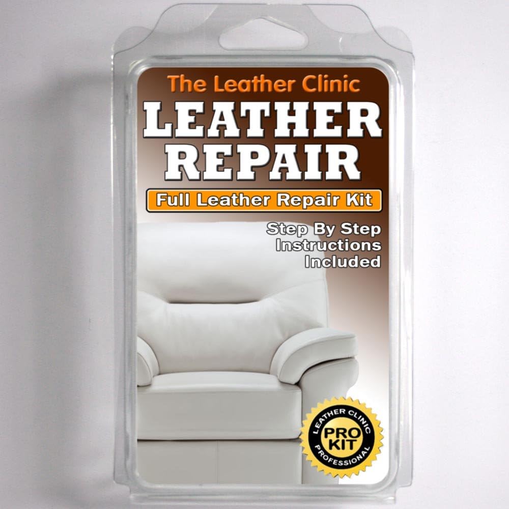white leather sofa chair repair kit for tears holes scuffs with colour dye