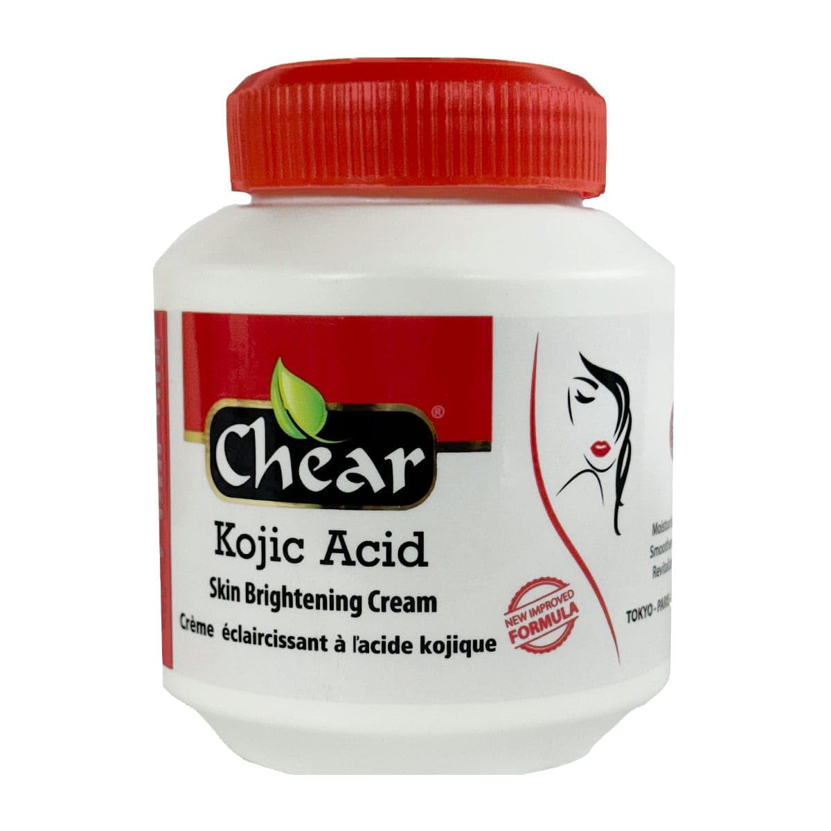 Chear Kojic Acid Skin Brightening Face & Body Cream 500ml for Hyper Pigmentation, Dark Spots, Melanin, Melsama