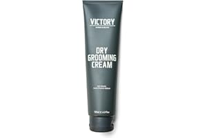 Dry Grooming Hair Cream for Men by Victory Barber & Brand | Men’s Hair Products Made in the USA | Anti Frizz Styling Cream | Wave Pomade for Styling Medium Length Hair with a Natural Finish
