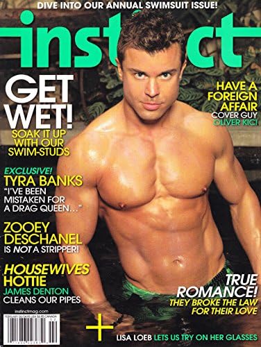 * ANNUAL SWIMSUIT ISSUE * Oliver Kici, Lisa Loeb, James Denton, Zooey Deschanel, Tyra Banks - February, 2006 Instinct Magazine [GAY & LESBIAN INTEREST]