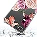 Huawei Y5 2018 Case/Honor 7S case,Y5 Prime 2018 case with Flower,LUOLNH Slim Shockproof Clear Floral Pattern Soft Flexible TPU Back Cover for Huawei Y5 2018/Y5 Prime 2018 /Honor 7S(Purple)