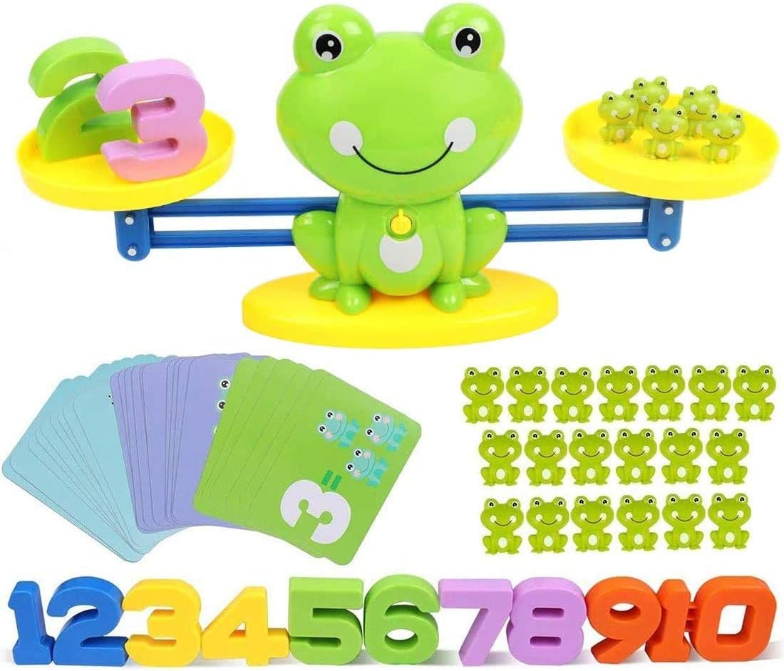Math Balance Game Counting Toys Frog Balance Preschool Math Fact