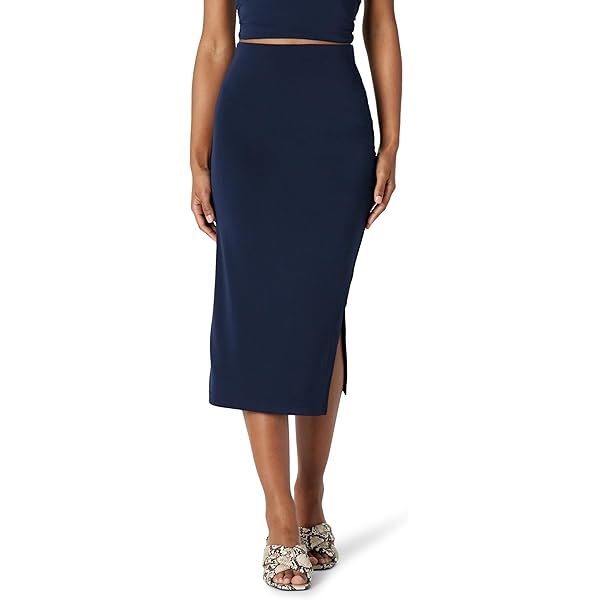 Krazy Larry Pull-On Skirt Navy 0 at Amazon Women's Clothing store
