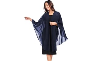 TONGFANTFL Shawls Wraps for Evening Wedding Party Chiffon Scarf Soft Bridal Wraps Wedding Guest Shawl Coverage