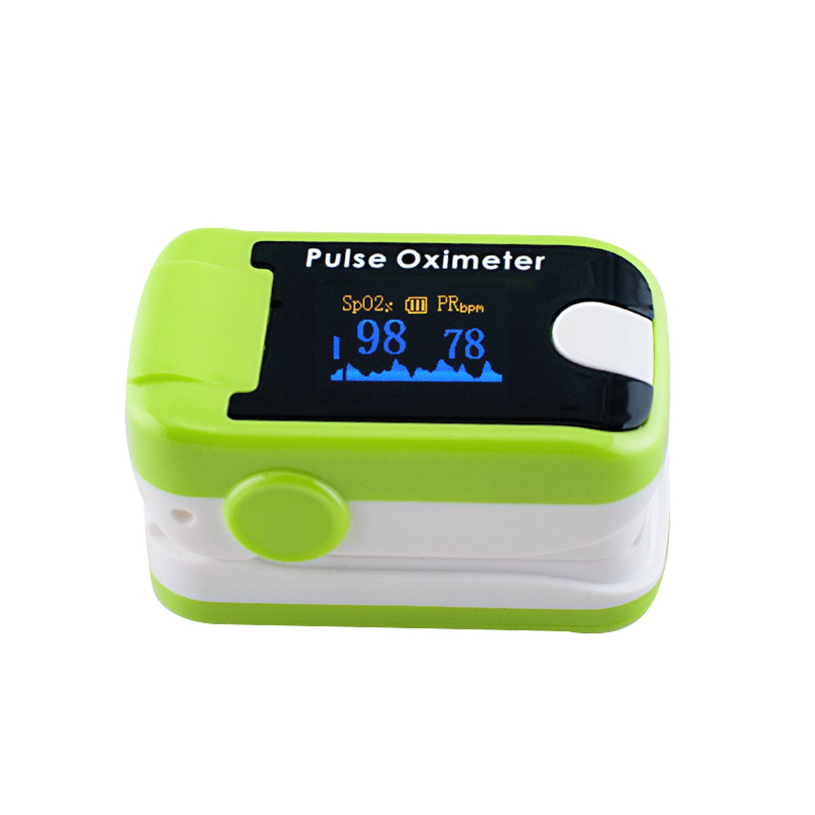 Denshine Color OLED Pulsioximetro con alarma audio y sonido del pulso - SPO2 Dedo Spo2 monitor, El envío gratuito por correo aéreo registrad (Verde)