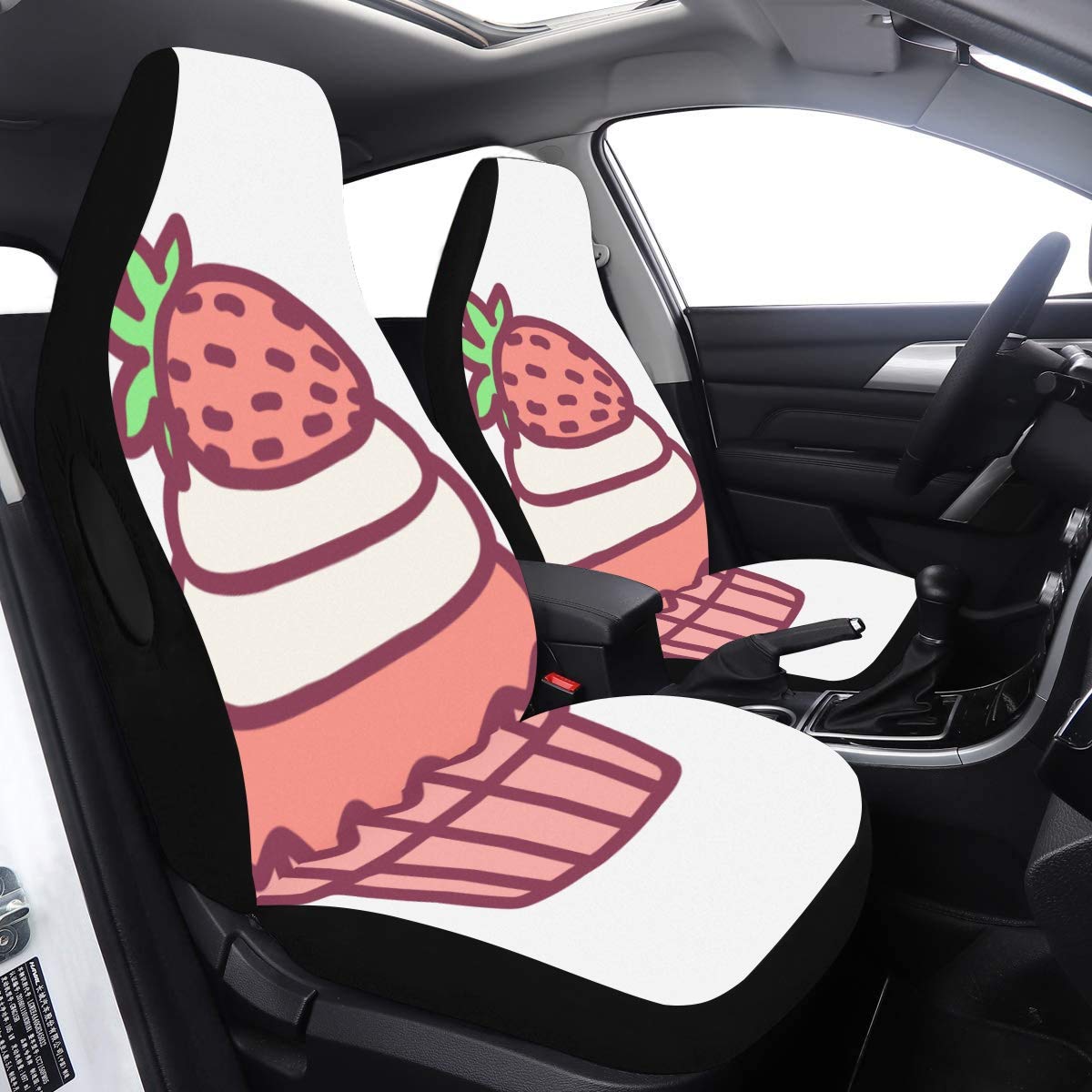 Cute Car Seat Covers for Women Kawaii Child Cupcake Sweets