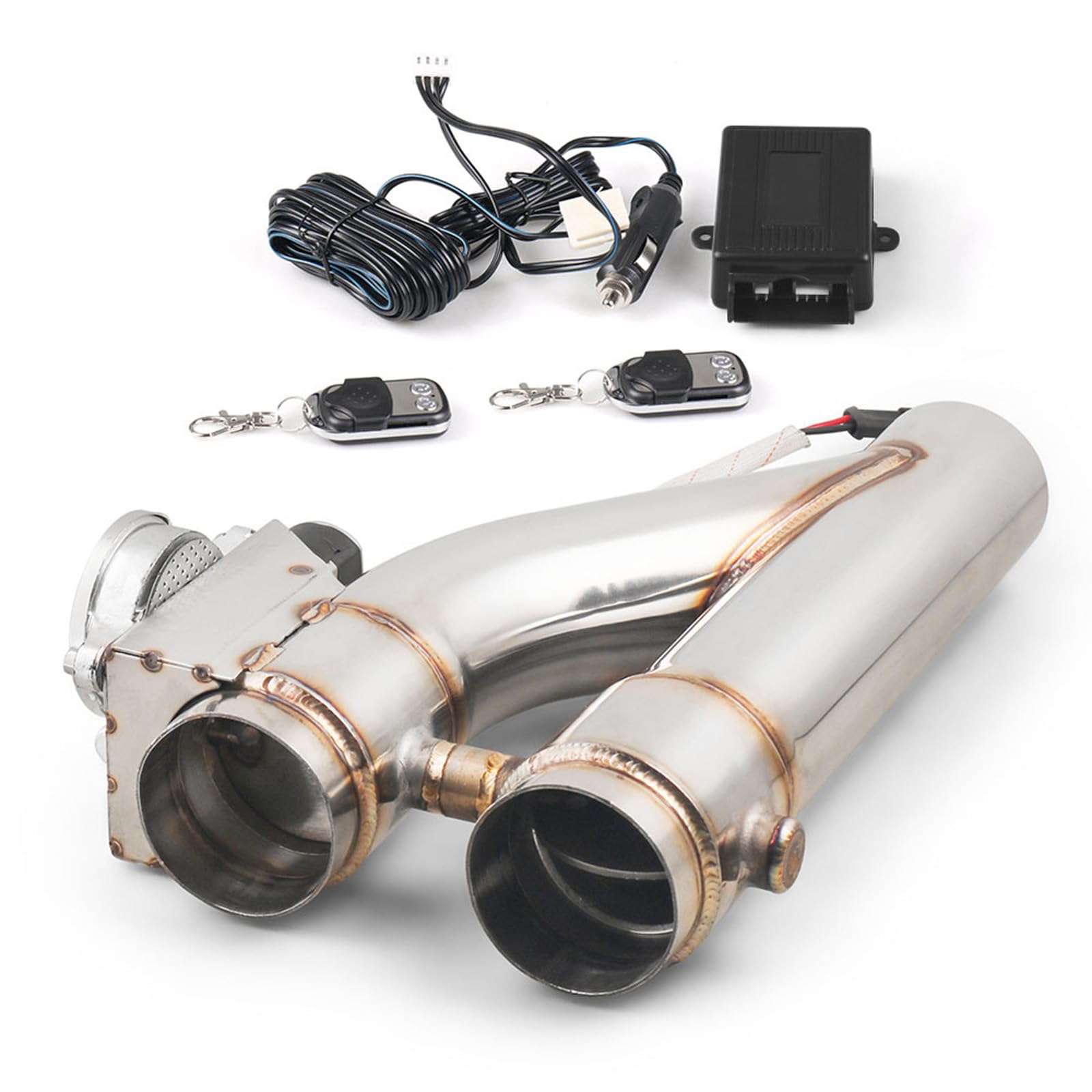 Photo 1 of ****MISSING PARTS** FINAL SALE NO REFUND NO RETURN**** Universal 2.25 Inch Stainless Steel Exhaust Pipe Kit