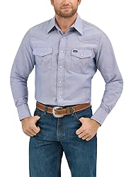 Cowboy Cut Western Long Sleeve Snap Work Shirt