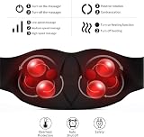 iKristin Neck Massager Deep Tissue 3D Kneading with Heat Black view 3