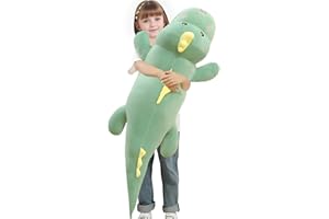 Tianmihou 32" Giant Dinosaurs Plush Toy Pillow, Cute Dinosaur Stuffed Animals Doll, Soft Back Cushion Big Dinosaur Plushies, Gift for Kids Boys, Birthdays, Easter