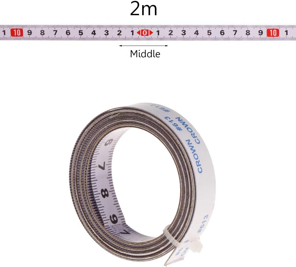 YYooo Mitre Saw Track Measure Tape Self Adhesive Underlay Metric Steel Ruler 1/2/3/5M