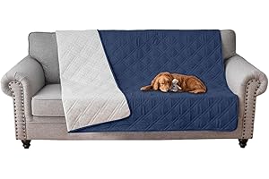 DKSLIPGO Water Resistant Dog Bed Cover Pet Blanket with Anti-Slip Back for Furniture Bed Couch Sofa (52x82 Inch,Navy)