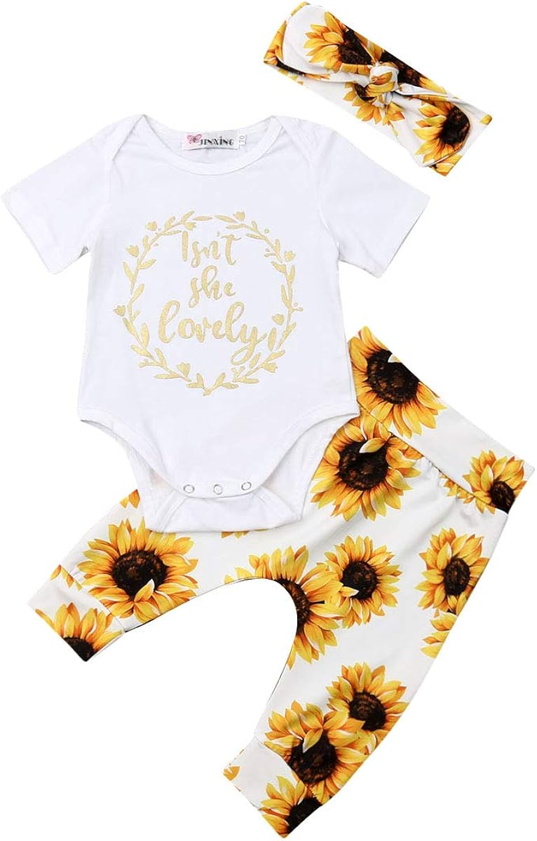 newborn baby sunflower outfit
