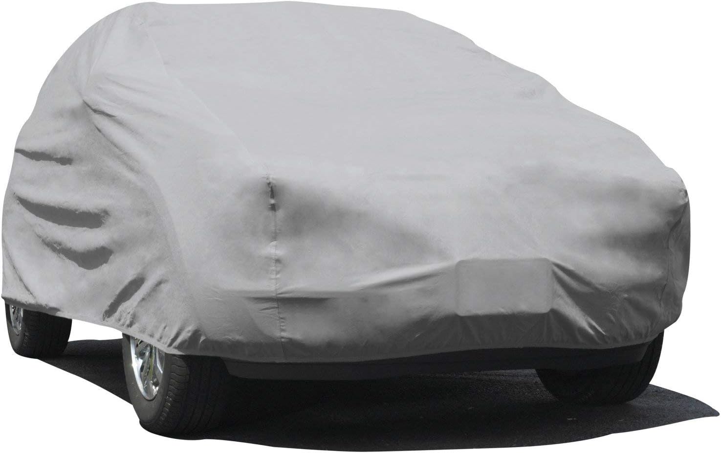 Budge Duro SUV Cover Fits Full Size SUVs up to 210 inches, UD-2 - (Polypropylene, Gray) (Renewed)