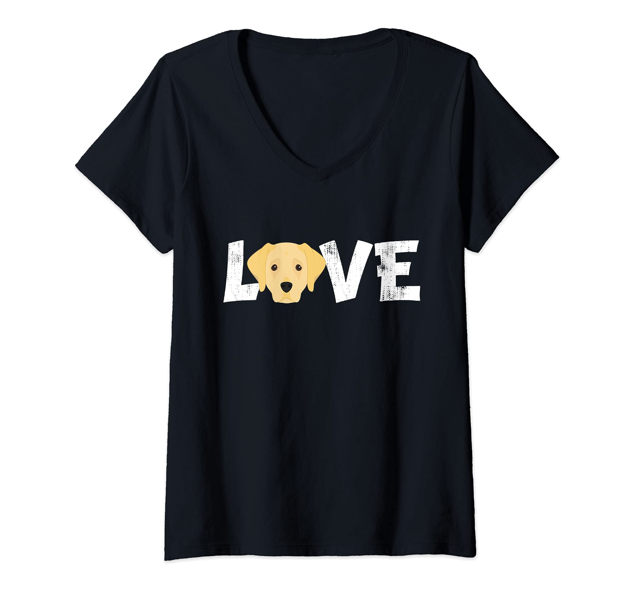 Womens Dog Mom Dog Dad Labrador Retriever Dog Pet V-Neck T-Shirt