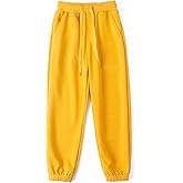 KISBINI Little Boys Cotton Sweatpant Elastic Sport Pant for Children