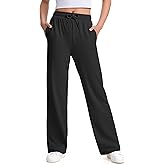 NUMYEAN Girls Sweatpants Straight Leg French Terry Joggers Baggy Sweatpants for Teen Girls Size 7-14Y