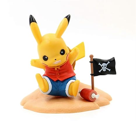 SONGDP Anime Charakter Anime Characters (elf Pikachu Turned Lufei Sauron) Boxed Handgefertigte Statuen Dekorationen/Geburtsta