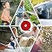 KLAREN Garden Hose, Expandable Garden Hose, 75ft Expanding Garden Hose Lightweight Durable Heavy Duty Flexible Pressure Washer Water Hose for Car Wash Cleaning Watering Lawn Garden Plants Red